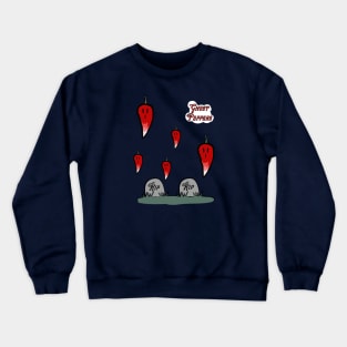 Haunted Ghost Pepper Graveyard Crewneck Sweatshirt